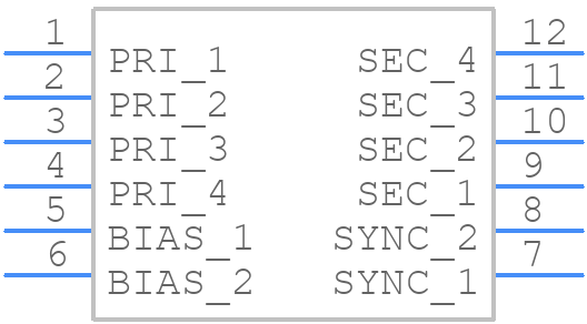FCT1-33D3SLD - COILCRAFT - PCB symbol