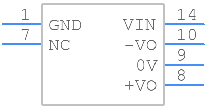 E0503D-2WR3 - Mornsun Power - PCB symbol