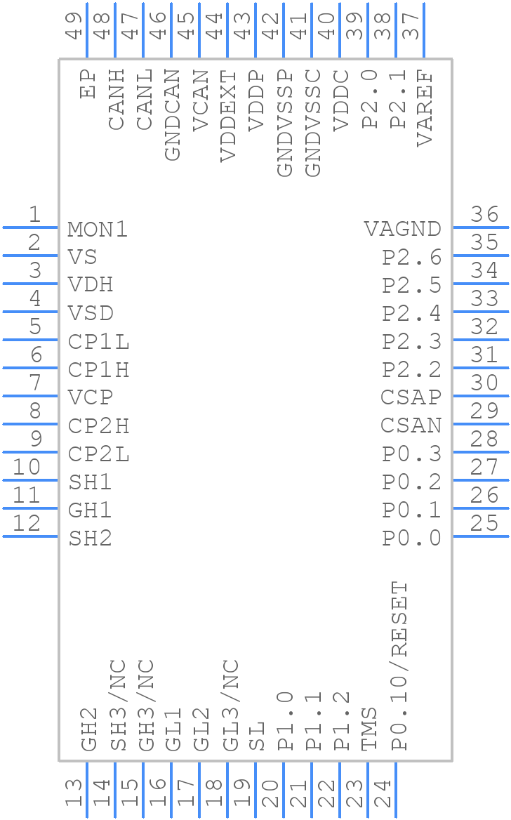 TLE98932QTW62SXUMA1 - Infineon - PCB symbol