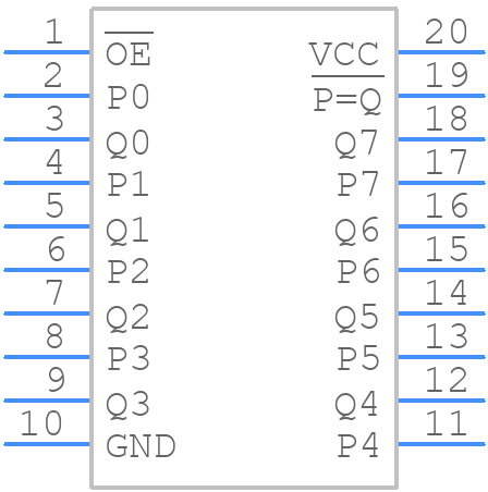 SN74HC688DWRG4 - Texas Instruments - PCB symbol