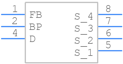 LNK6407D-TL - Power Integrations - PCB symbol