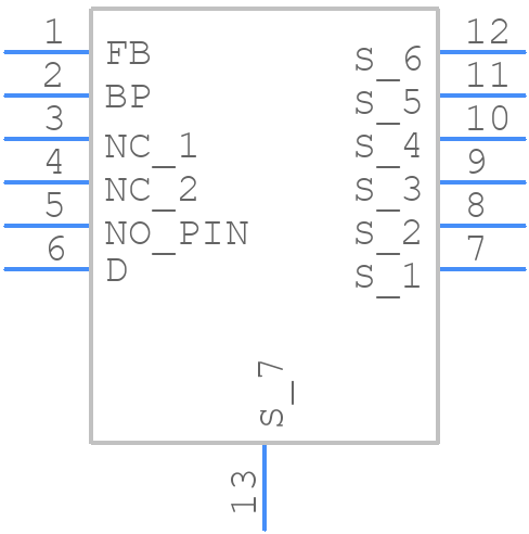 LNK6407K-TL - Power Integrations - PCB symbol