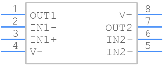 OPA2991QPWRQ1 - Texas Instruments - PCB symbol