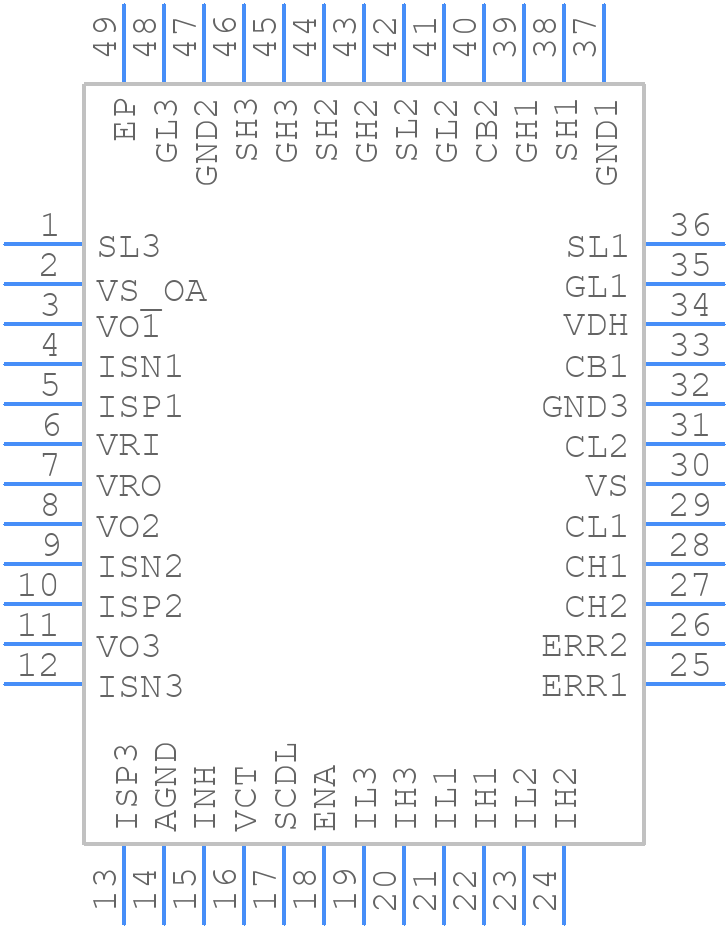 TLE7189F - Infineon - PCB symbol