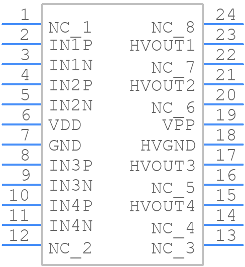 HV56264T-E/QEX-VAO - Microchip - PCB symbol