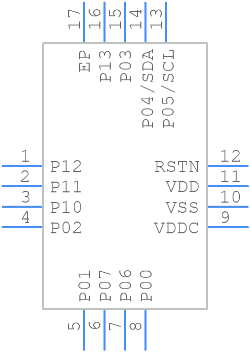 IS32CS8975-QWLA3-TR - Lumissil Microsystems - PCB symbol