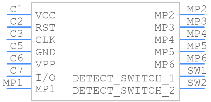 MSIM-0271G06-S304 - Contact Connectors - PCB symbol