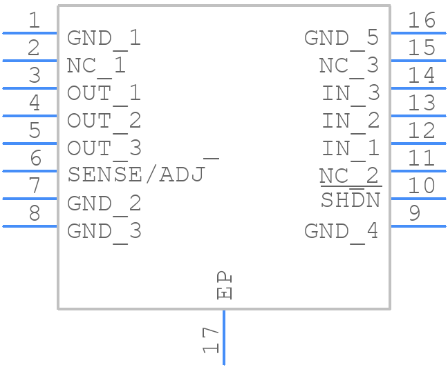 LT1764EFE - Analog Devices - PCB symbol