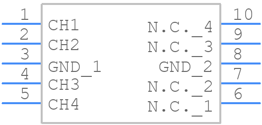 PESD4USB3BBTBS-QX - Nexperia - PCB symbol