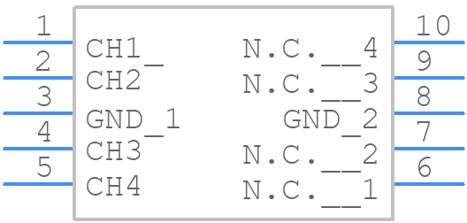 PESD4USB5BBTTS-QJ - Nexperia - PCB symbol