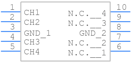 PESD4USB5UBTBS-QX - Nexperia - PCB symbol