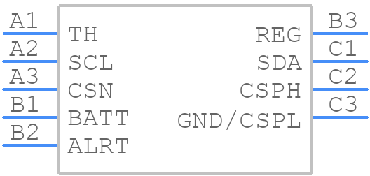 MAX17260BEWL+ - Analog Devices - PCB symbol