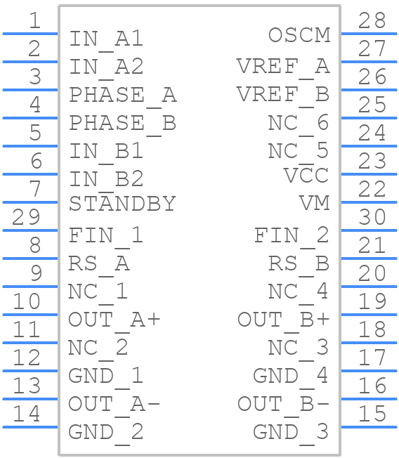 TB62213AFG - Toshiba - PCB symbol