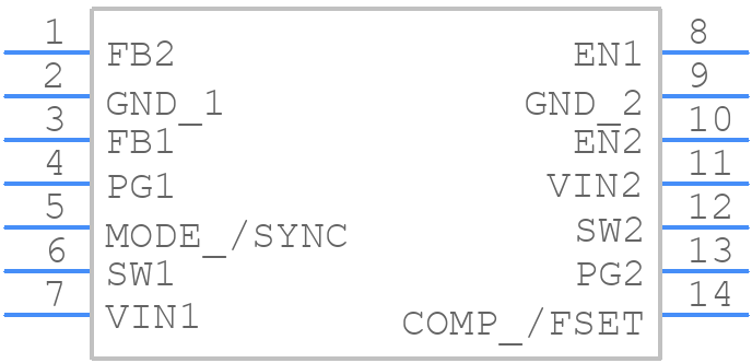 TPS62442RQRR - Texas Instruments - PCB symbol