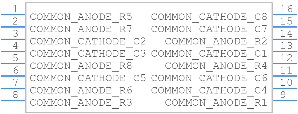 KWM-20881ASB - Luckylight - PCB symbol