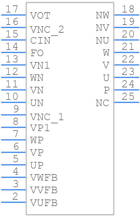 PS219B3-AS - Mitsubishi - PCB symbol