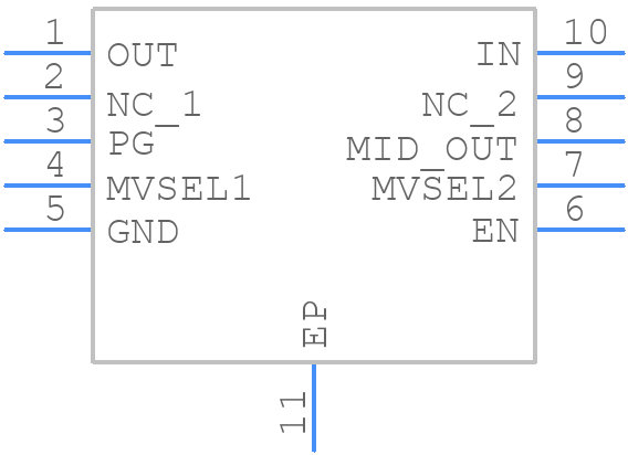 TPS7A4333DGQR - Texas Instruments - PCB symbol