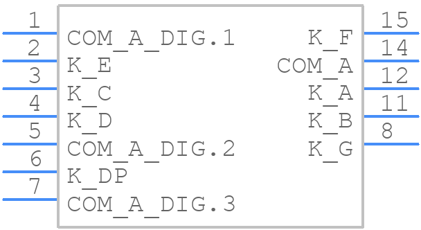 KW3-392AGA - Luckylight - PCB symbol
