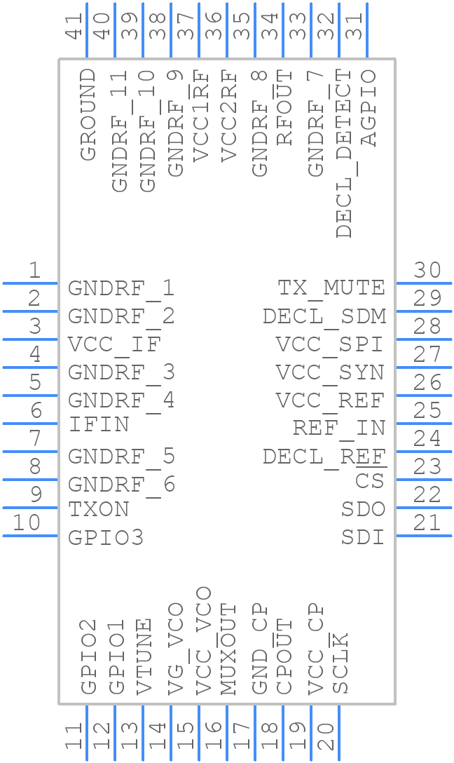 ADMV4630BCPZN - Analog Devices - PCB symbol