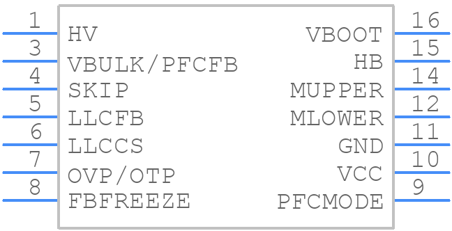 NCP13992ACDR2G - onsemi - PCB symbol