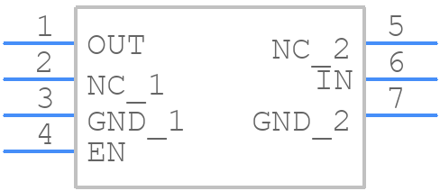 NCP718BMT330TAG - onsemi - PCB symbol