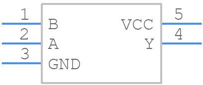 MC74VHC1G03DFT1G-Q - onsemi - PCB symbol