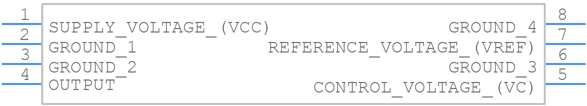 O-CS8-0LS58AZU-R-100.000MHZ - ABRACON - PCB symbol