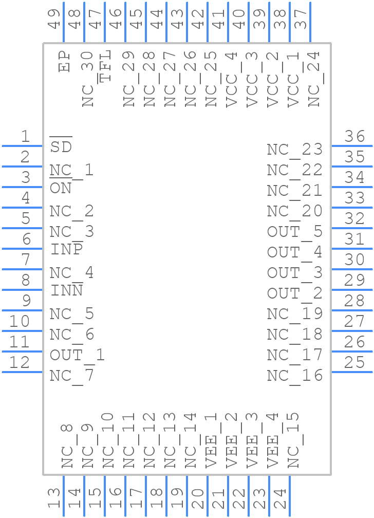 ADA4870ACPZ-R7 - Analog Devices - PCB symbol