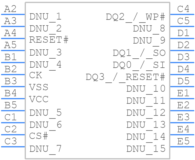 S25HL01GTFABHI030 - Infineon - PCB symbol