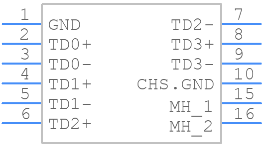 HFJV1-1G41RL - Halo Electronics - PCB symbol