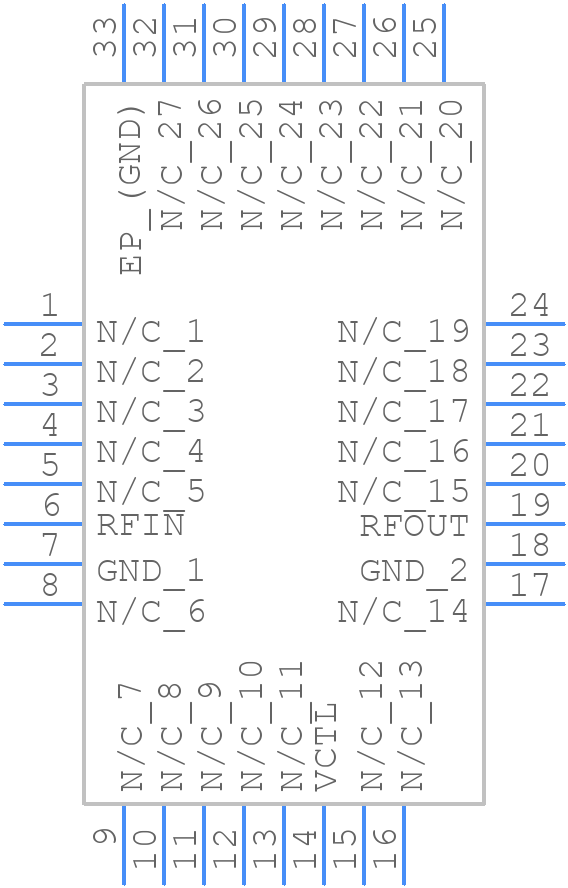 HMC934LP5E - Analog Devices - PCB symbol