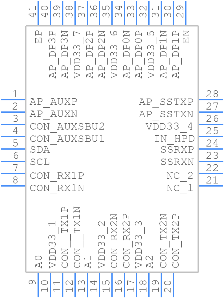 PI3DPX1205A1 - Diodes Incorporated - PCB symbol