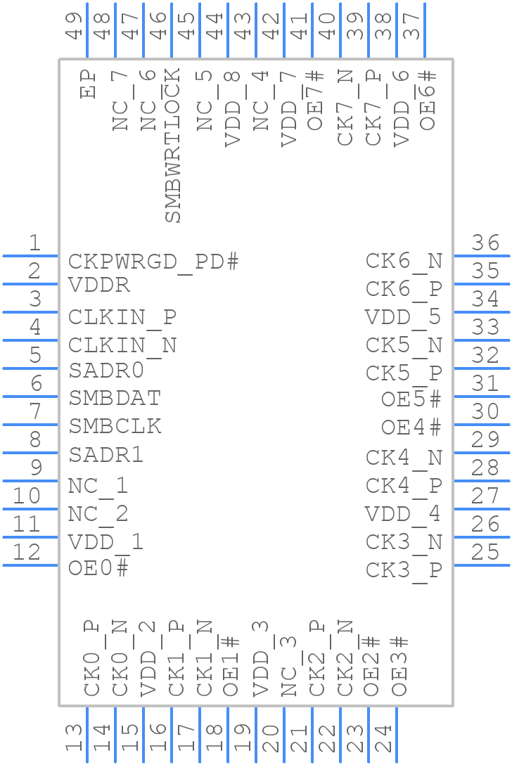 CDCDB803ERSLT - Texas Instruments - PCB symbol