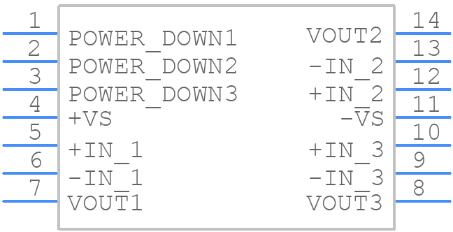 ADA4862-3YRZ-RL7 - Analog Devices - PCB symbol
