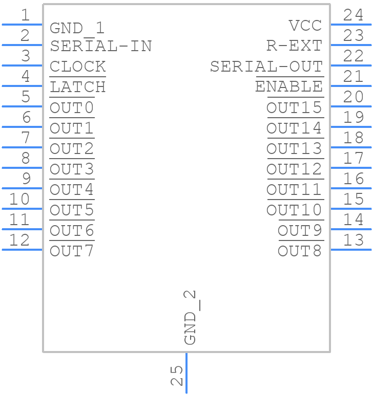 IS32FL3726A - Lumissil Microsystems - PCB symbol