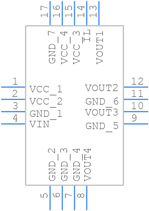 ADA4304-4ACPZ-R7 - Analog Devices - PCB symbol