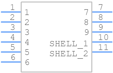 RAHPCUA30E - Switchcraft - PCB symbol