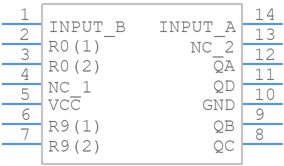 DM7490AN - Texas Instruments - PCB symbol