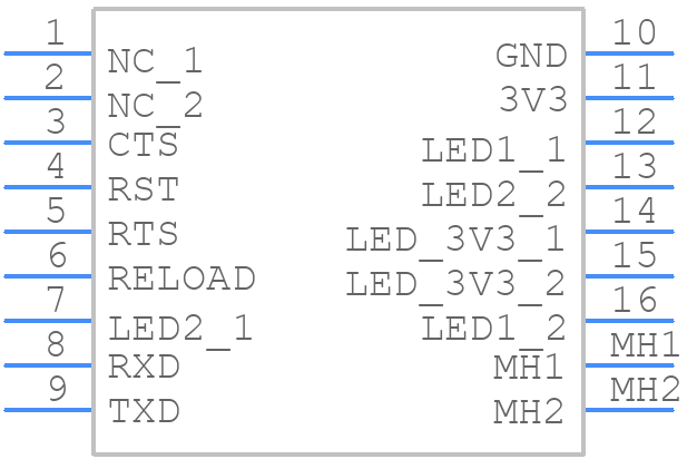 USR-K3 - USR IOT - PCB symbol