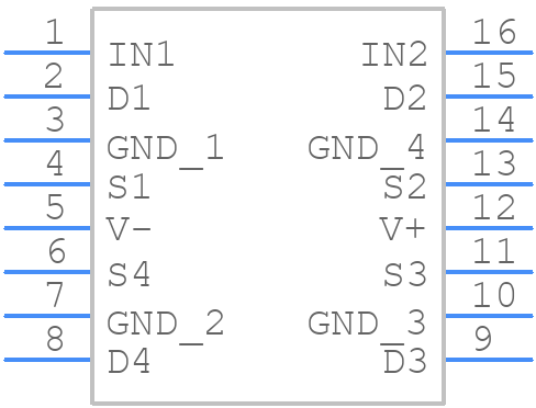DG643DJ - SILICONIX - PCB symbol