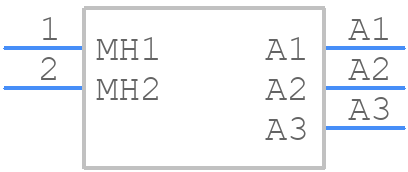 3F3SPA22S56K40X - Amphenol - PCB symbol