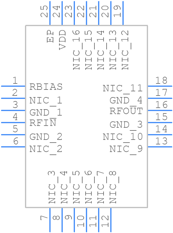 ADL7078ACPZN-R7 - Analog Devices - PCB symbol