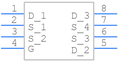 SI6415DQ-T1-BE3 - Vishay - PCB symbol