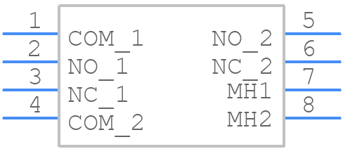 700DP7B11M6QE - E-Switch - PCB symbol