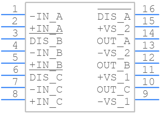 OPA3695IDBQR - Texas Instruments - PCB symbol