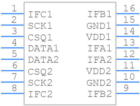 TLE5012BD E1200 - Infineon - PCB symbol