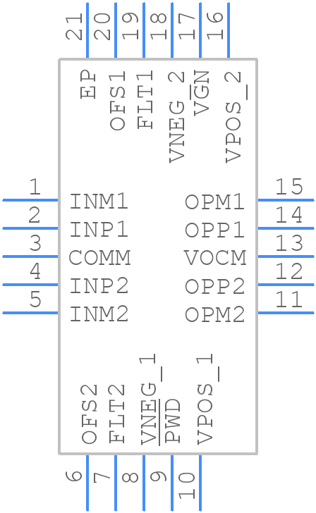 ADRF6521ACPZ-R7 - Analog Devices - PCB symbol