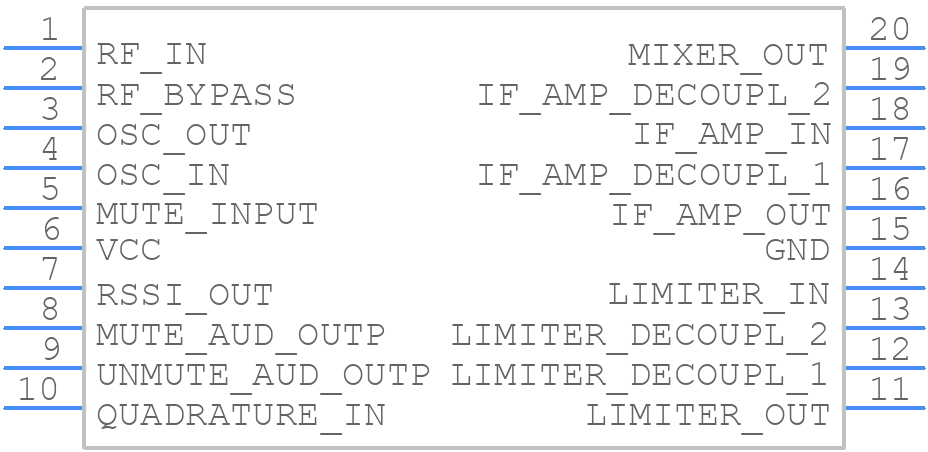 SA615D/01,118 - NXP - PCB symbol
