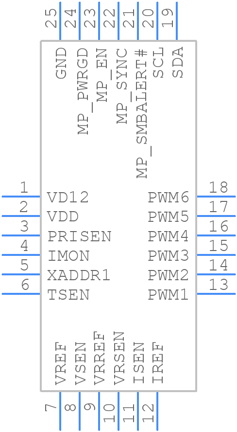 XDPP1100Q024XUMA1 - Infineon - PCB symbol