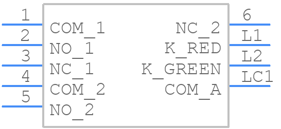 UB26SKW036CF - NKK Switches - PCB symbol